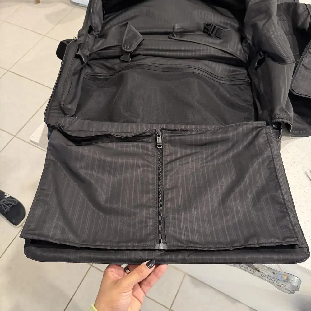Tumi Black Ballistic Nylon 22in Rolling Garment Bag Carry On Travel Luggage